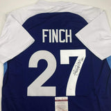 Autographed/Signed Jennie Finch USA Blue Team United States Softball Jersey JSA