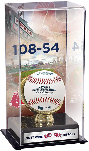 Boston Red Sox Most Wins in Franchise History Gold Glove Display Case w/Image