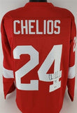 Chris Chelios Signed Detroit RedWings Jersey (Beckett COA) NHL Hall of Fame 2013
