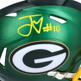 Jordan Love Green Bay Packers Signed Riddell Flash Alternate Speed Mini Helmet