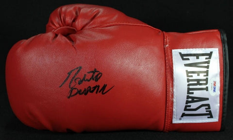 Roberto Duran Signed Everlast Boxing Glove (PSA COA) 103-16 Record in the Ring