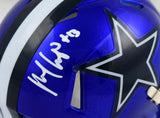 Michael Gallup Autographed Dallas Cowboys Flash Speed Mini Helmet- JSA W *White