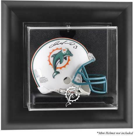 Miami Dolphins Wall-Mounted Mini Helmet Display Case - Fanatics