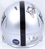 Warren Sapp Autographed Raiders Speed Mini Helmet w/HOF-Beckett W Hologram