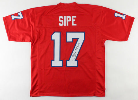 Brian Sipe Signed 1984 New Jersey Generals USFL Jersey (Beckett Holo) Browns QB