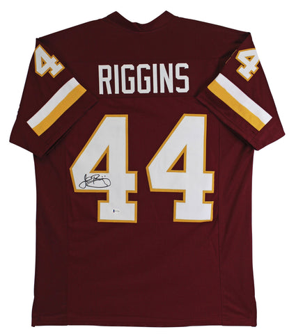 John Riggins Authentic Signed Maroon Pro Style Jersey Autographed BAS Witnessed