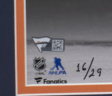 Leon Draisaitl Signed Framed Edmonton Oilers 11x14 Spotlight Photo Fanatics