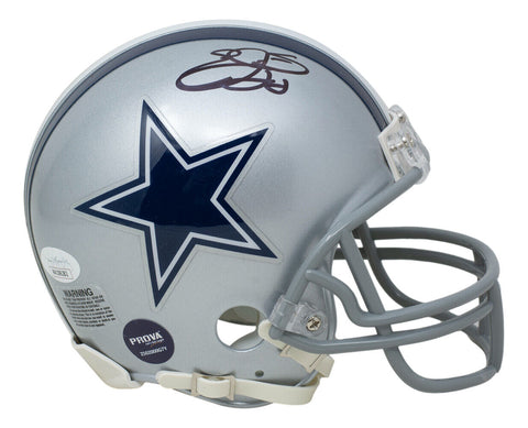 Emmitt Smith Signed Dallas Cowboys Mini Replica Helmet JSA