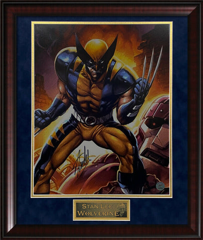 Stan Lee Signed Autographed Wolverine 16x20 Photo Framed to 20x24 Official Holo