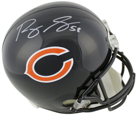 Bears Roquan Smith Authentic Signed Riddell Full Size Rep Helmet BAS Witnessed