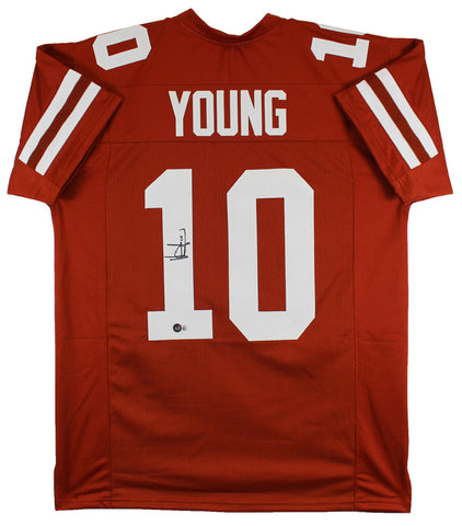 Texas Vince Young Authentic Signed Burnt Orange Pro Style Jersey BAS Witnessed