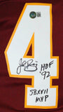 John Riggins Autographed Washington Nike Retired Player JSY w/2 Insc.-BAW Holo