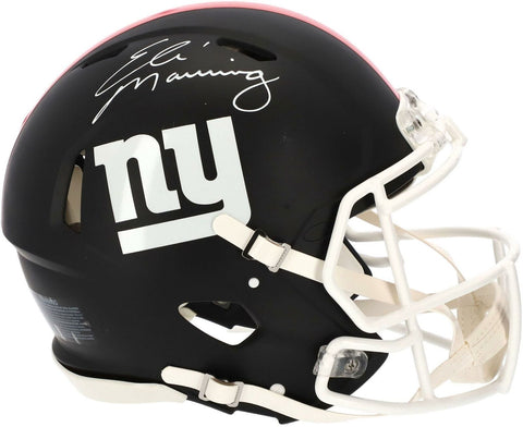 Eli Manning New York Giants Signed Black Matte Alternate Speed Authentic Helmet