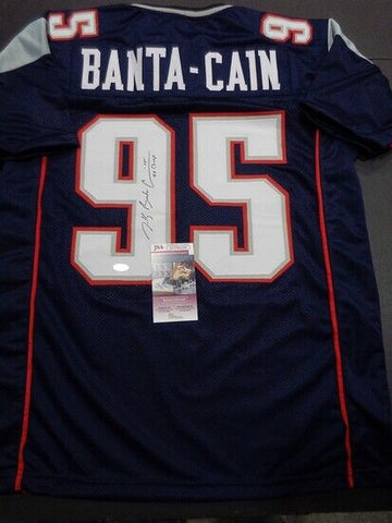 Tully Banta-Cain Signed New England Patriots Jersey (JSA COA) 2xSuper Bowl Champ