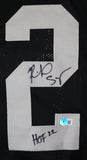 Richard Seymour Autographed Black Pro Style Jersey w/HOF-Beckett W Hologram