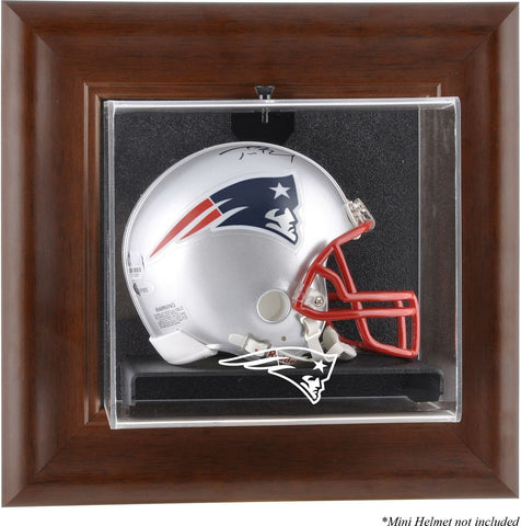 Patriots Brown Mini Helmet Display Case - Fanatics