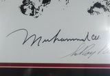 Muhammad Ali, Joe Frazier & LeRoy Neiman Autographed Framed Litho Beckett A74189