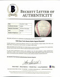 1955 New York Giants Multi Signed NL Baseball Irvin Mays+23 BAS LOA A90039