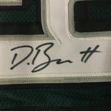 FRAMED Autographed/Signed DEREK BARNETT 33x42 Philadelphia Green Jersey JSA COA