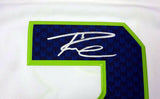 SEAHAWKS RUSSELL WILSON AUTOGRAPHED WHITE NIKE TWILL JERSEY SIZE XL RW 90928