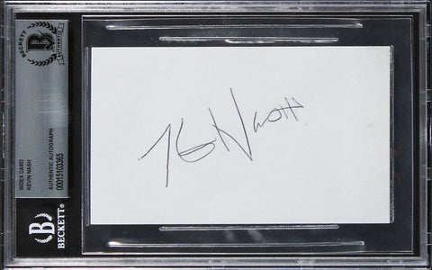 Kevin Nash WWE Authentic Signed 3x5 Index Card Autographed BAS Slabbed