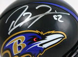 Ray Lewis Autographed Baltimore Ravens Mini Helmet-Beckett W Hologram *Silver