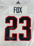 ADAM FOX Autographed "1st NHL ASG 2/5/22" Authentic All Star Jersey FANATICS