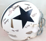 Tony Dorsett Signed Cowboys F/S 60-63 TB Speed Authentic Helmet w/5 Insc-Beckett