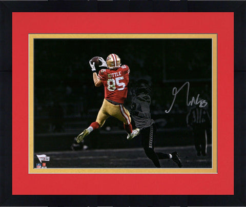Framed George Kittle San Francisco 49ers Signed 11" x 14" Spotlight Photo