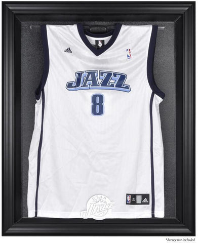 Utah Jazz Black Framed Team Logo Jersey Display Case Authentic
