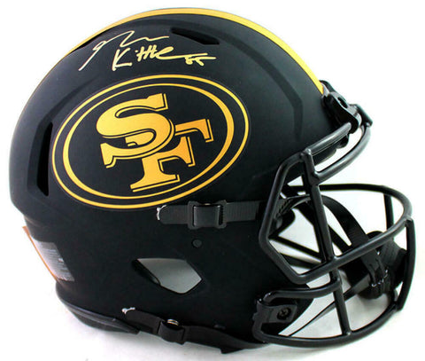 George Kittle Signed SF 49ers F/S Eclipse Speed Authentic Helmet- Beckett W Auth