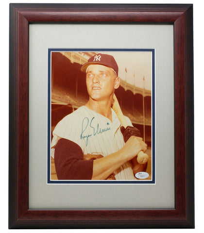 Roger Maris Signed Framed 8x10 New York Yankees Baseball Photo JSA LOA