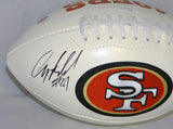 Anquan Boldin Autographed San Francisco 49ers Logo Football- JSA W Auth