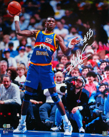 Dikembe Mutombo Autographed Denver Nuggets 16x20 Close Up Photo-Beckett W Holo