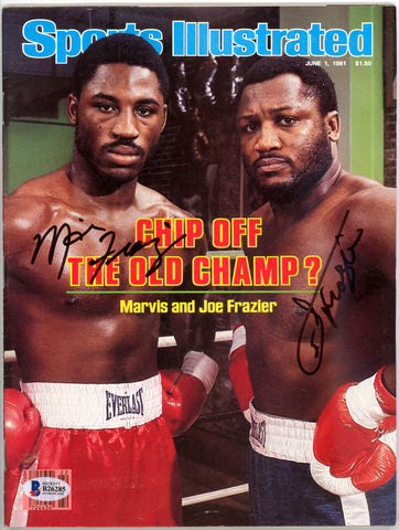 Joe & Marvis Frazier Autographed Signed Sports Illustrated Beckett B26285