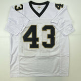 Autographed/Signed DARREN SPROLES New Orleans White Football Jersey JSA COA