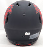 DRAKE LONDON AUTOGRAPHED FALCONS ECLIPSE FULL SIZE AUTHENTIC HELMET BECKETT