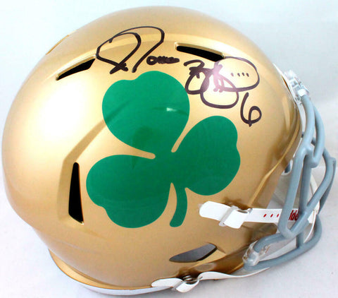 Jerome Bettis Autographed Notre Dame F/S Shamrock Speed Helmet - Beckett W Holo