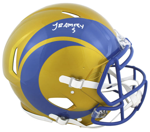Rams Jalen Ramsey Signed Flash Full Size Speed Proline Helmet JSA Witness