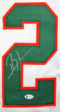 Ray Lewis Autographed White College Style Jersey - Beckett W Auth *2