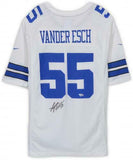Framed Leighton Vander Esch Dallas Cowboys Autographed White Nike Game Jersey