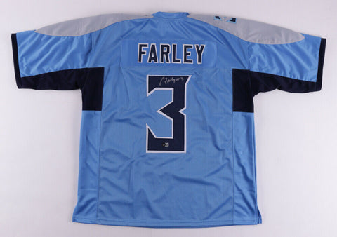 Caleb Farley Signed Tennessee Titans Jersey (Beckett Holo) 1st Round Pk 2021 DB