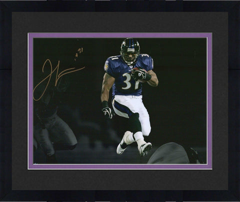 Frmd Jamal Lewis Baltimore Ravens Signed 11" x 14" Spotlight Photo - 1/31