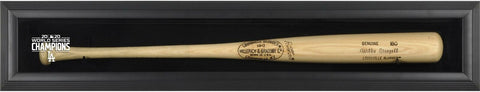 LA Dodgers 2020 MLB World Series Champs Black Frmd Logo Bat Display Case
