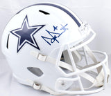 Dak Prescott Signed Cowboys F/S ALT 2022 Speed Helmet-Beckett W Hologram *Blue