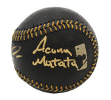 Ronald Acuna Signed Atlanta Braves Rawlings OML Black Baseball w- "Acuna Matata"
