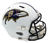 Earl Thomas Signed Baltimore Ravens Speed Full Size White Matte NFL Helmet