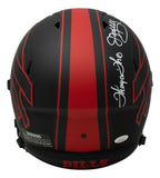 Kelly Reed Thomas Signed Bills FS Speed Rep Eclipse Helmet Dynasty JSA ITP