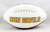 N'Keal Harry Signed Arizona State Sun Devils Logo Football - Beckett Auth *Black