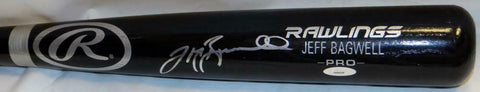 Jeff Bagwell Autographed Black Rawlings Pro Baseball Bat- TriStar Authenticated